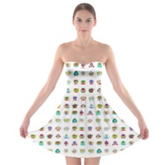 All The Aliens Teeny Strapless Bra Top Dress by ArtByAng