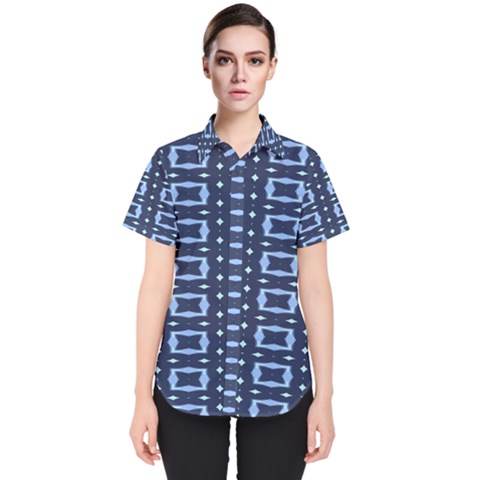 Digital Boxes Women s Short Sleeve Shirt by Sparkle