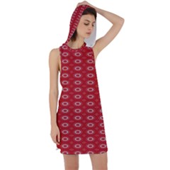Red Kalider Racer Back Hoodie Dress by Sparkle