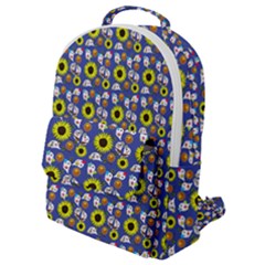 Hawaii Ghost Blue Flap Pocket Backpack (small) by snowwhitegirl