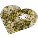 Array Random Gold Wooden Puzzle Heart View2