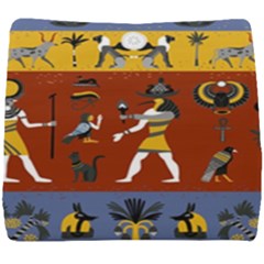 Ancient Egyptian Religion Seamless Pattern Seat Cushion by Wegoenart