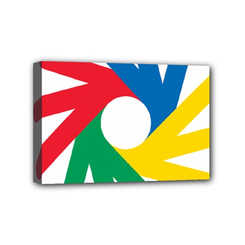 Logo Of Deaflympics Mini Canvas 6  X 4  (stretched) by abbeyz71