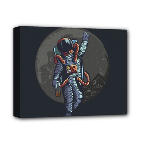 Illustration Drunk Astronaut Deluxe Canvas 14  X 11  (stretched) by Vaneshart