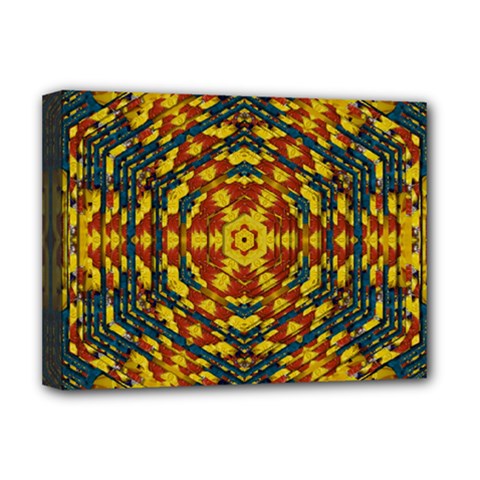 Yuppie And Hippie Art With Some Bohemian Style In Deluxe Canvas 16  X 12  (stretched)  by pepitasart