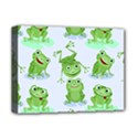 Cute Green Frogs Seamless Pattern Deluxe Canvas 16  x 12  (Stretched)  View1