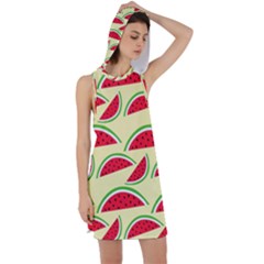 Watermelon Pattern Racer Back Hoodie Dress by Vaneshart