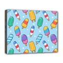 Cute Kawaii Ice Cream Seamless Pattern Deluxe Canvas 20  x 16  (Stretched) View1