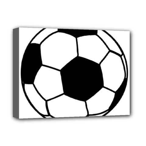Soccer Lovers Gift Deluxe Canvas 16  X 12  (stretched)  by ChezDeesTees