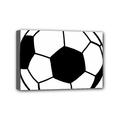 Soccer Lovers Gift Mini Canvas 6  X 4  (stretched) by ChezDeesTees