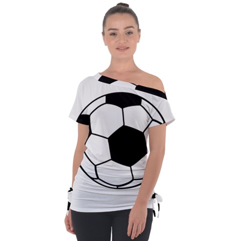Soccer Lovers Gift Tie-up Tee by ChezDeesTees