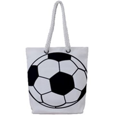 Soccer Lovers Gift Full Print Rope Handle Tote (small) by ChezDeesTees