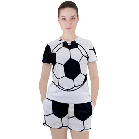 Soccer Lovers Gift Women s Tee And Shorts Set by ChezDeesTees