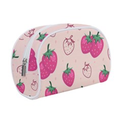 Seamless Strawberry Fruit Pattern Background Makeup Case (small) by Vaneshart