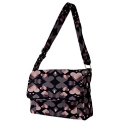 Shiny Hearts Full Print Messenger Bag (s) by Sparkle