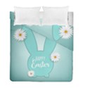Easter Bunny Cutout Background 2402 Duvet Cover Double Side (Full/ Double Size) View1