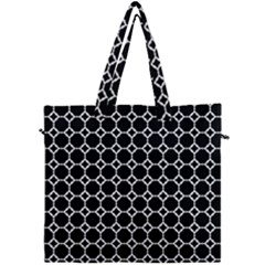 Pattern Abstrait Ronds Noir Canvas Travel Bag by kcreatif