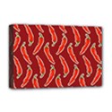 Chili pattern red Deluxe Canvas 18  x 12  (Stretched) View1