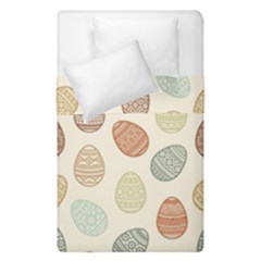 Seamless Pattern Colorful Easter Egg Flat Icons Painted Traditional Style Duvet Cover Double Side (single Size) by BangZart