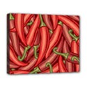 Seamless chili pepper pattern Deluxe Canvas 20  x 16  (Stretched) View1