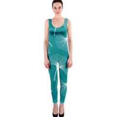 Whiteflowergreen One Piece Catsuit by Dushan