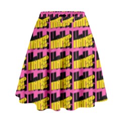 Haha - Nelson Pointing Finger At People - Funny Laugh High Waist Skirt by DinzDas
