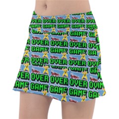 Game Over Karate And Gaming - Pixel Martial Arts Tennis Skorts by DinzDas