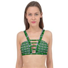 Game Over Karate And Gaming - Pixel Martial Arts Cage Up Bikini Top by DinzDas