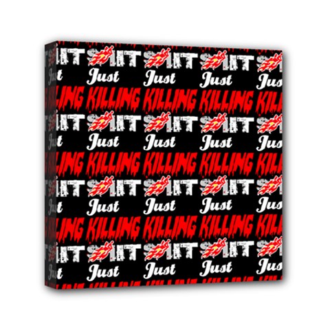 Just Killing It - Silly Toilet Stool Rocket Man Mini Canvas 6  X 6  (stretched) by DinzDas