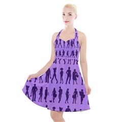 Normal People And Business People - Citizens Halter Party Swing Dress  by DinzDas
