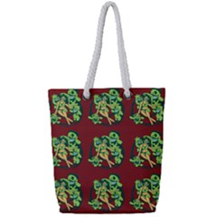 Monster Party - Hot Sexy Monster Demon With Ugly Little Monsters Full Print Rope Handle Tote (small) by DinzDas
