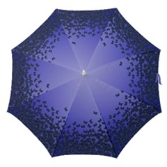 Gradient Butterflies Pattern, Flying Insects Theme Straight Umbrellas by Casemiro