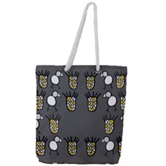 Cchpa Coloured Pineapple Full Print Rope Handle Tote (large) by CHPALTD