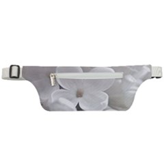 White Floral Active Waist Bag by Sparkle