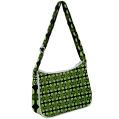 Digital Pattern Zip Up Shoulder Bag by Sparkle