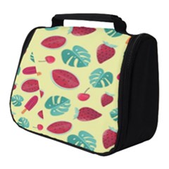 Watermelons, Fruits And Ice Cream, Pastel Colors, At Yellow Full Print Travel Pouch (small) by Casemiro