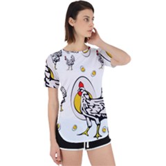 Roseanne Chicken Perpetual Short Sleeve T-shirt by EvgeniaEsenina