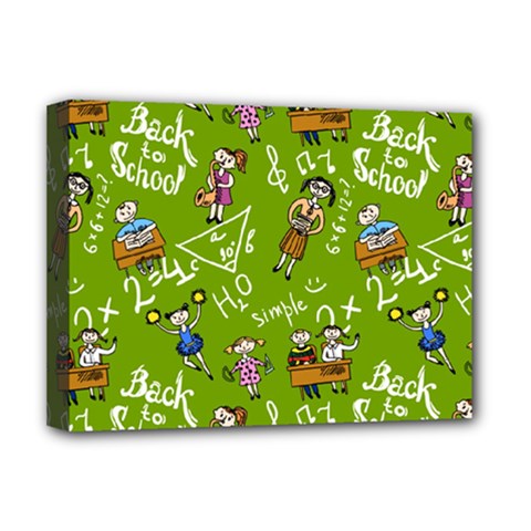 Seamless Pattern With Kids Deluxe Canvas 16  X 12  (stretched)  by Amaryn4rt
