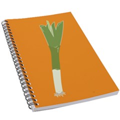 Leek Green Onion 5 5  X 8 5  Notebook by Alisyart