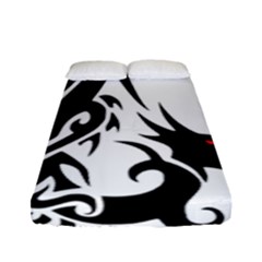 Black Dragon Animal Fitted Sheet (full/ Double Size) by HermanTelo