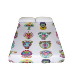 Female Reproductive System  Fitted Sheet (full/ Double Size) by ArtByAng