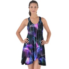 Abstract Atom Background Show Some Back Chiffon Dress by Mariart