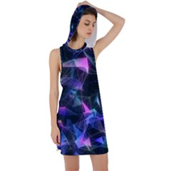 Abstract Atom Background Racer Back Hoodie Dress by Mariart