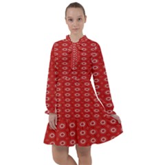 Red Kalider All Frills Chiffon Dress by Sparkle