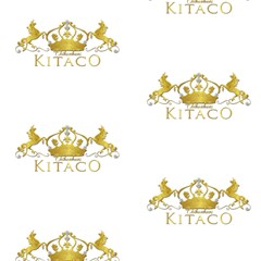 Kitaco Logo Drop Shadow Fabric by jennyB