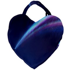 Light Fleeting Man s Sky Magic Giant Heart Shaped Tote by Mariart