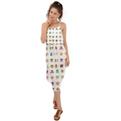 All The Aliens Teeny Waist Tie Cover Up Chiffon Dress by ArtByAng