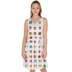 All The Aliens Teeny Knee Length Skater Dress With Pockets by ArtByAng