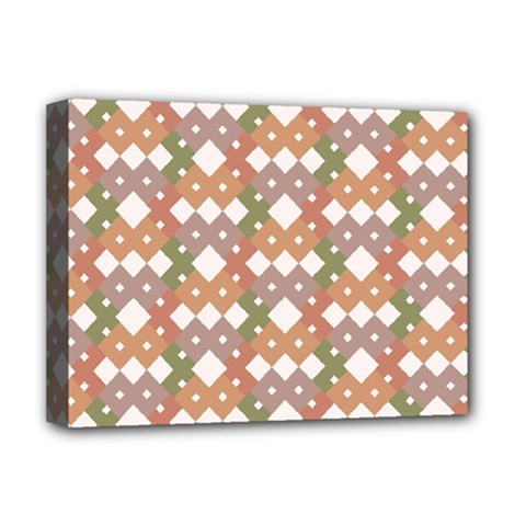 Squares And Diamonds Deluxe Canvas 16  X 12  (stretched)  by tmsartbazaar