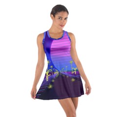 Blue Club Cotton Racerback Dress by Mariart